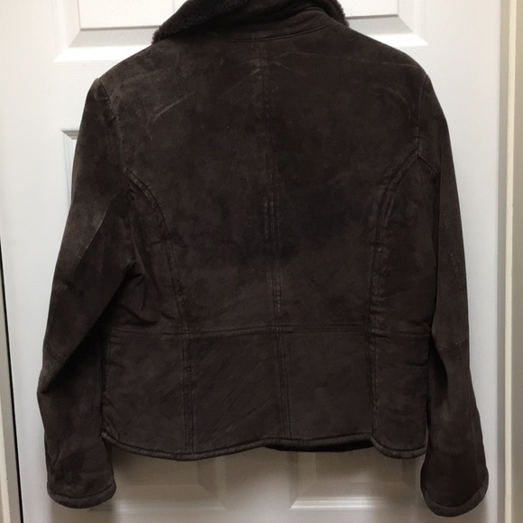 Brown Suede Coat - Picture 4 of 5
